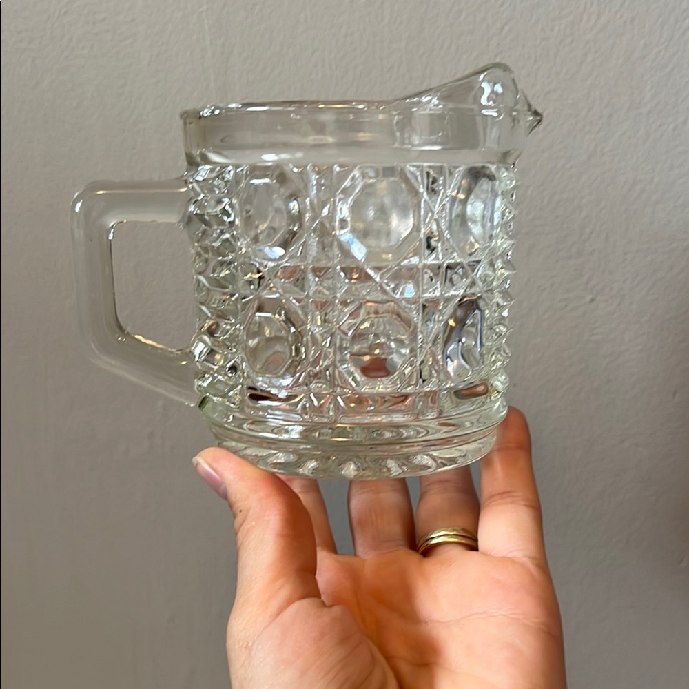 Vintage Federal Glass Windsor Creamer